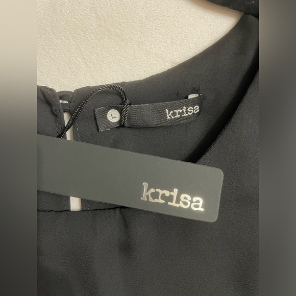 NWT Revolve Krisa in Black Sleeveless Top Size L - Picture 5 of 6